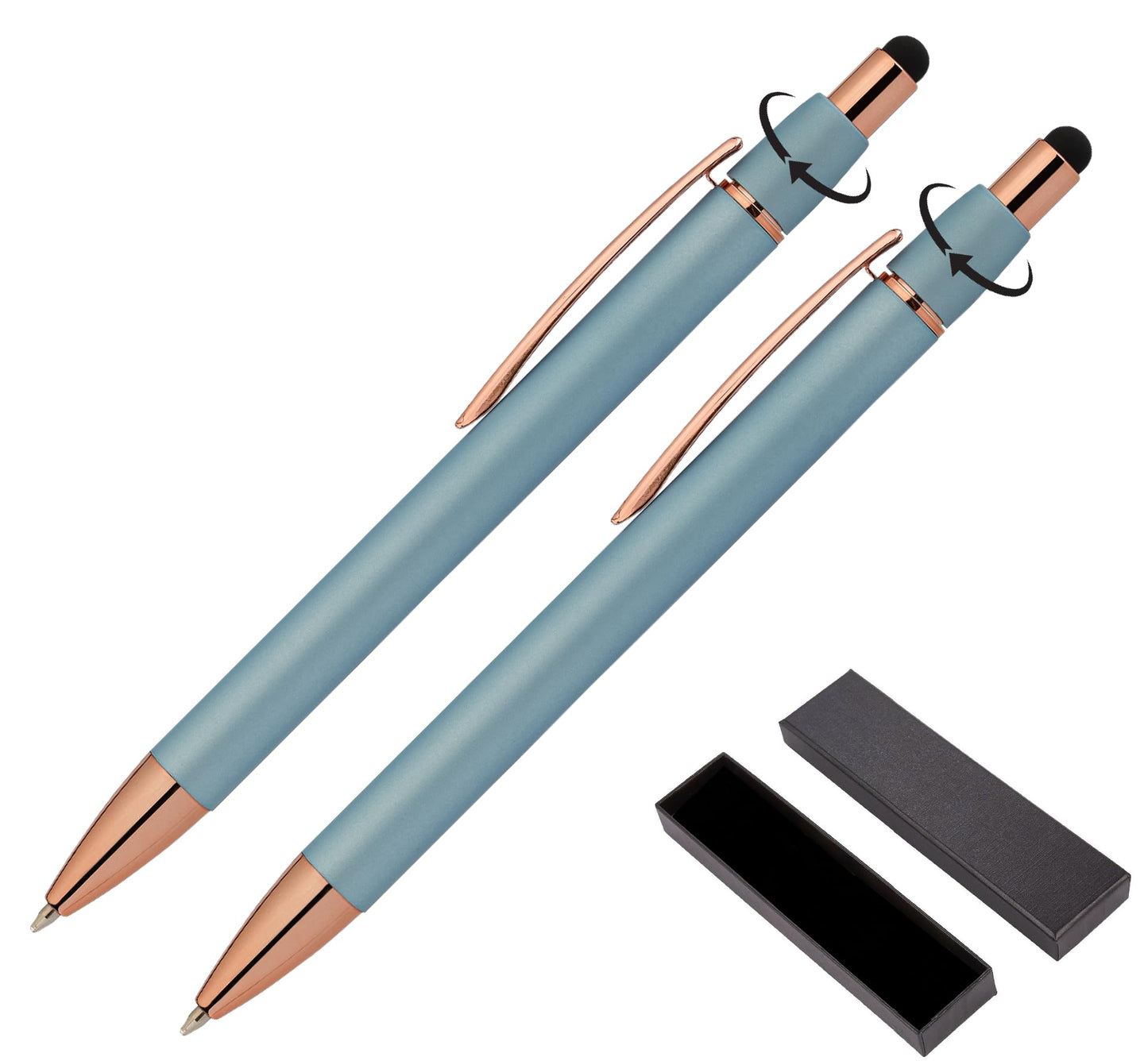 ExpressDesigns Fidget Pen for Adults - 2 Pack Stress Relief Pens with Gift Box - ADHD Anxiety