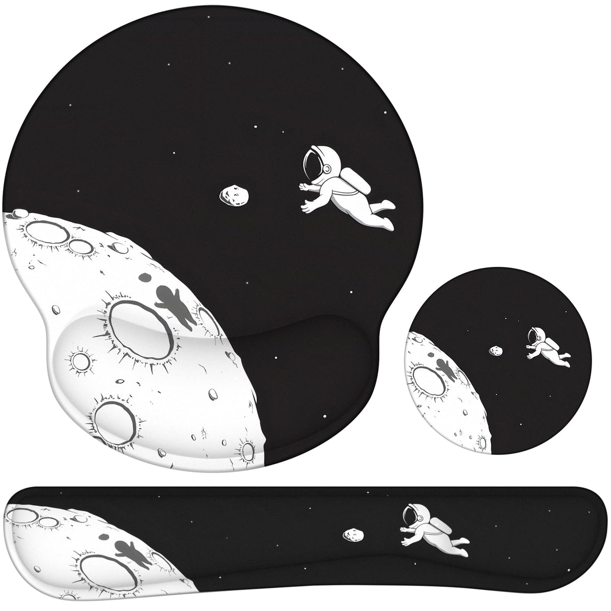 Ergonomic Mouse Pad with Wrist Rest and Keyboard Wrist Rest, Mousepad