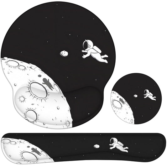 Ergonomic Mouse Pad with Wrist Rest and Keyboard Wrist Rest, Mousepad