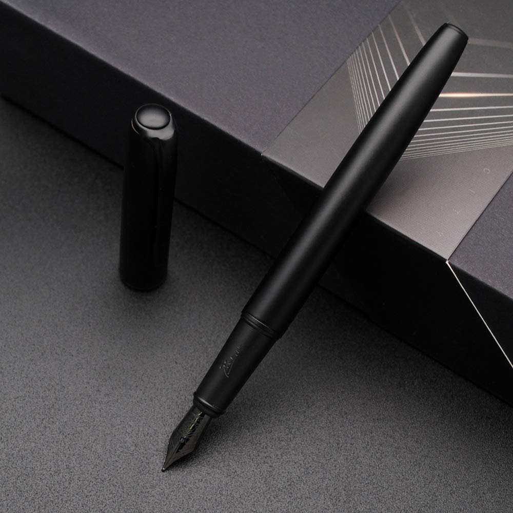 Picasso 916 Malage Fountain Pen Original Box New Version (Polar Night Black, Medium Nib 0.7mm)