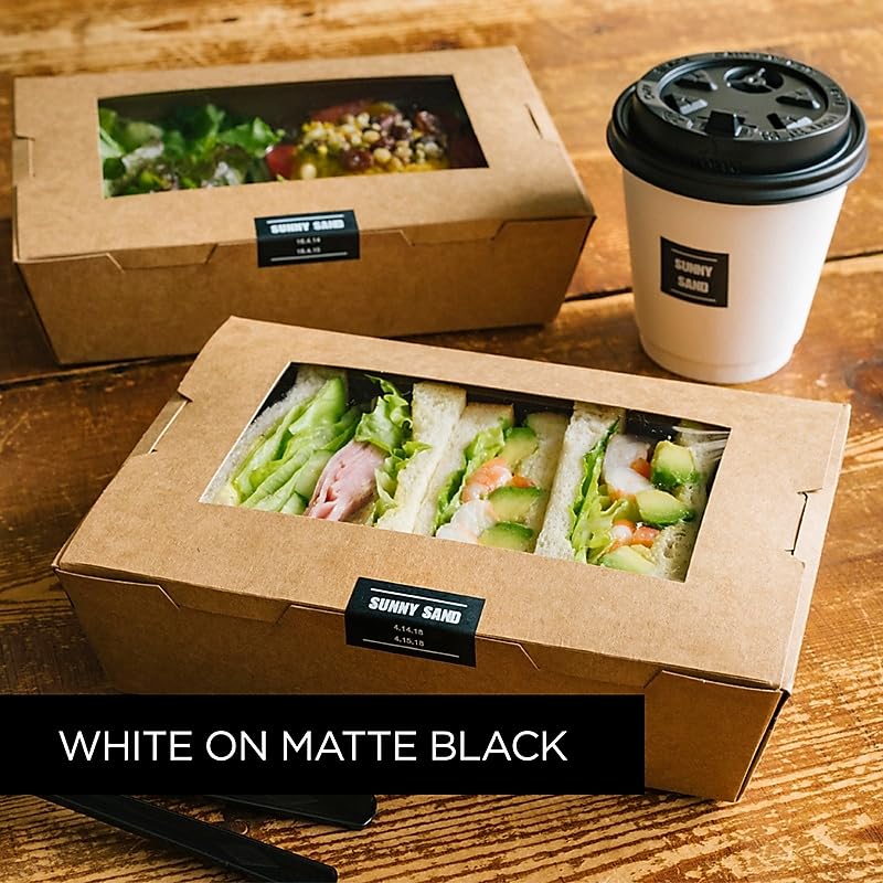 Brother P-Touch TZe-M355 White Print on Premium Matte Black Laminated Tape 24mm (0.94”) Wide x 8m