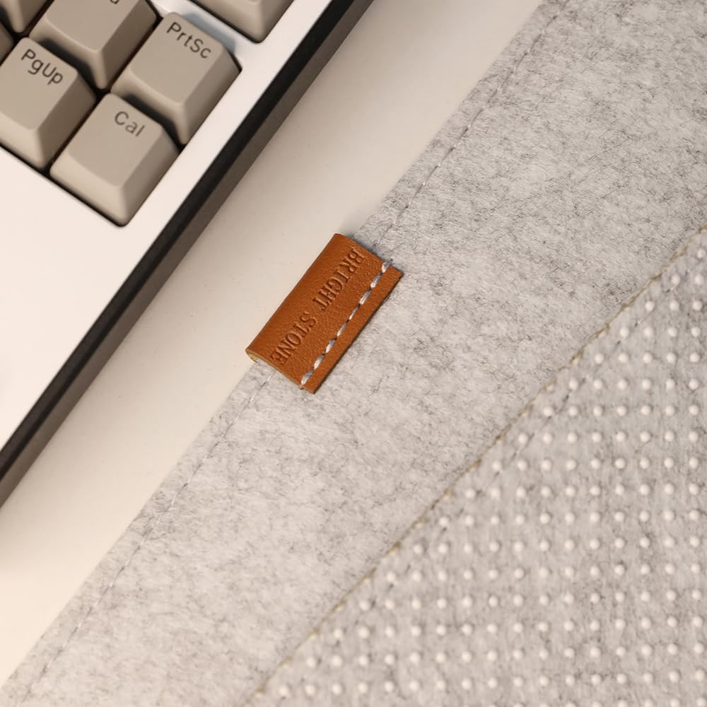 Bright Stone Felt Desk Mat,Non-Slip Mouse Pad, 31.5"x15.7" Office Supplies Desk Protector, Desk