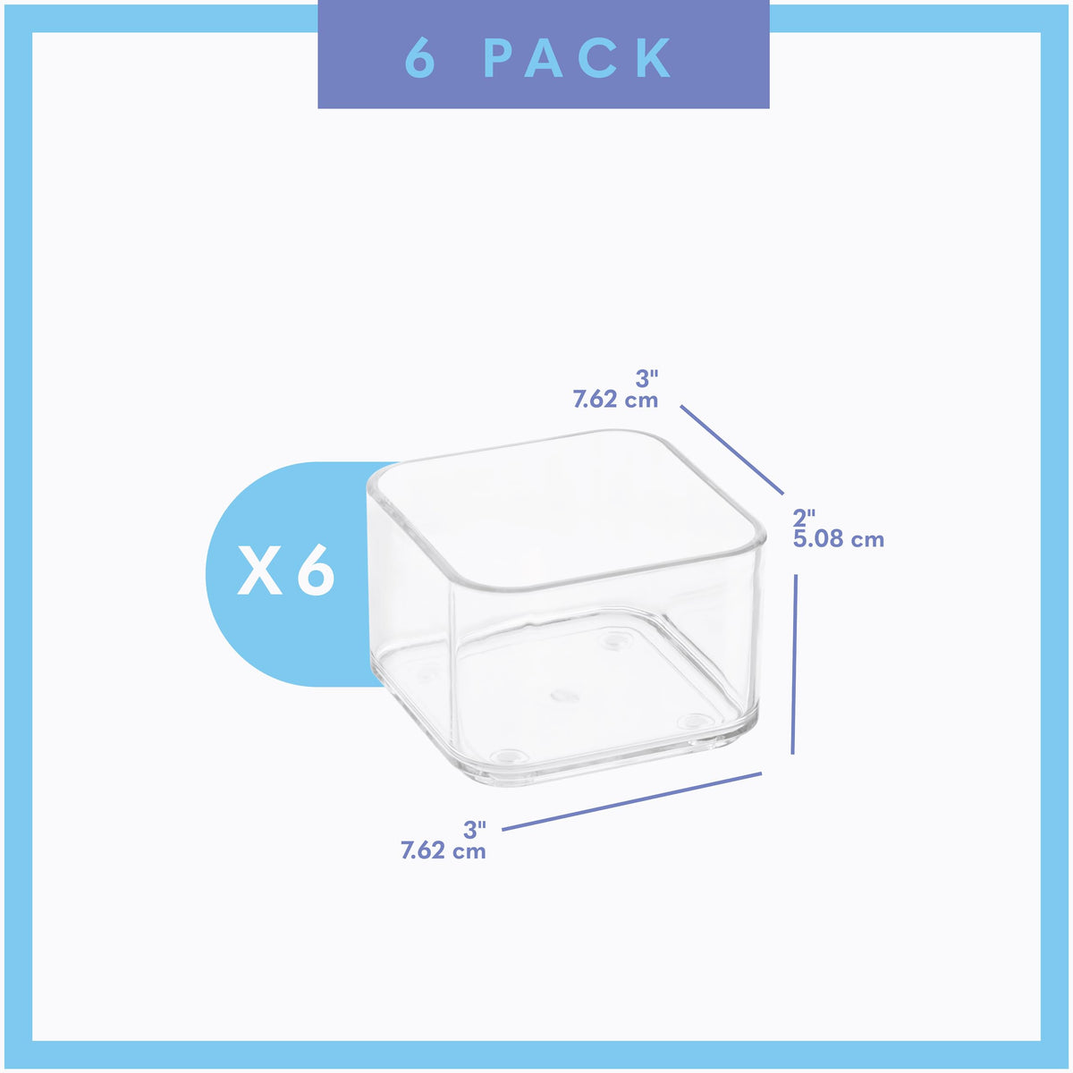 primebox Plastic Clear Acrylic Drawer Organizers. Bathroom, Kitchen, Bedroom, Utensils, Office