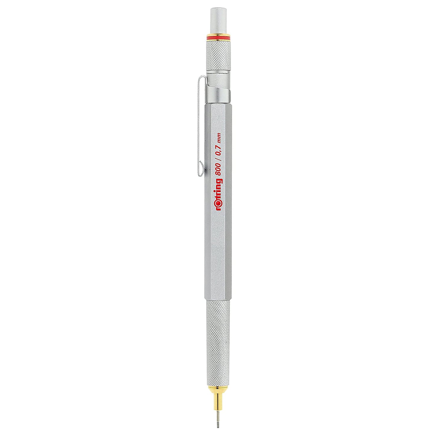 rOtring 800 Mechanical Pencil, 0.7 mm, Silver Metal Barrel