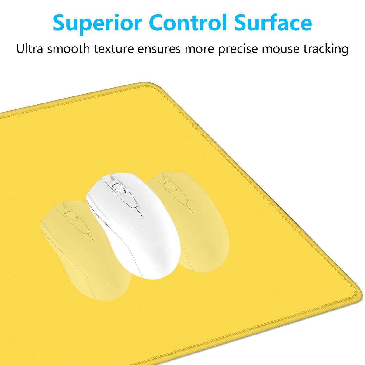 Dapesuom Large Gaming Mouse Pad, Extended Mouse Mat with Stitched Edges, Full Size Keyboard Pad