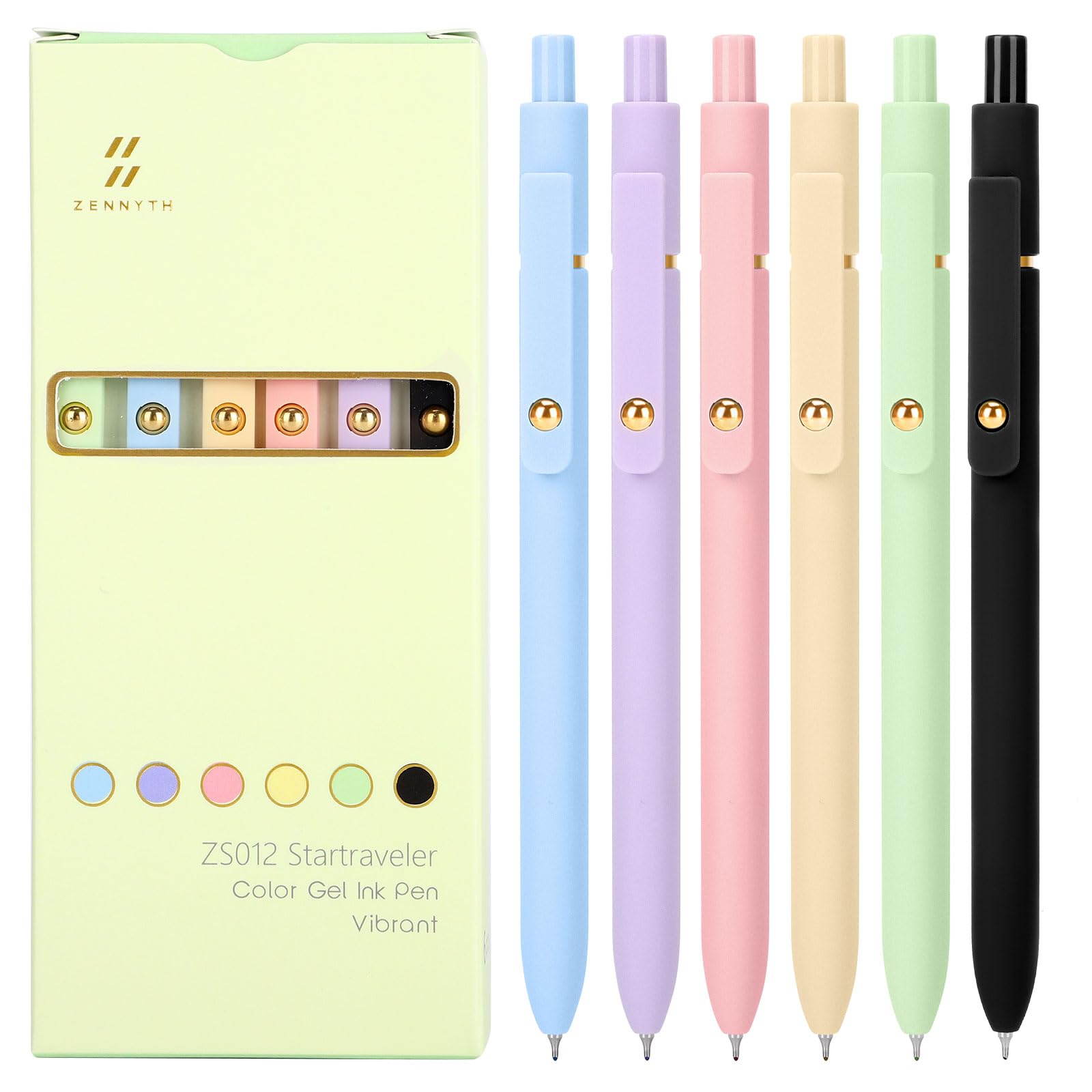 Ddaowanx Colored Gel Pens Set,0.5mm Retractable Quick Dry Ink Pens