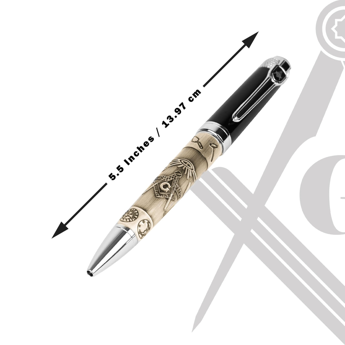 Blue Lodge Masonic Quality Heavy Weight Ballpoint Pen Gift Set