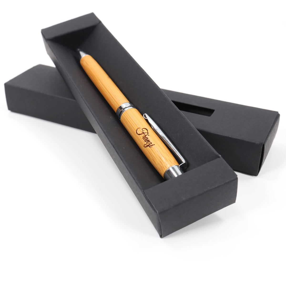 CustomDesign.Shop Personalized Custom Bamboo Eco Pen + Gift Box | Design A Truly Unique Present |