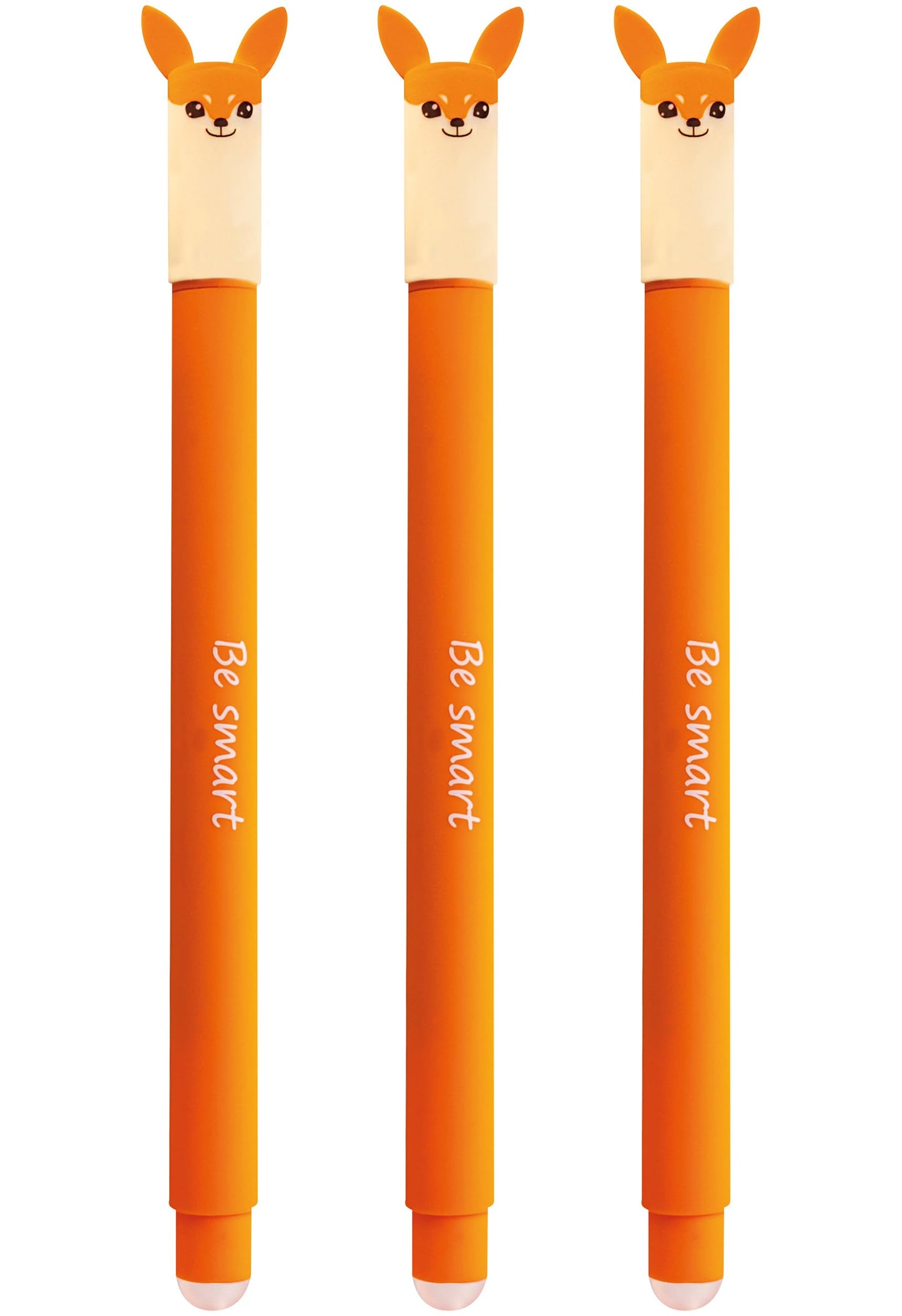 Eberhard Faber 599016 - Erasable Fox Ink Rollerball 3 Animal Erase It Pens Gel Pen 0.7 mm