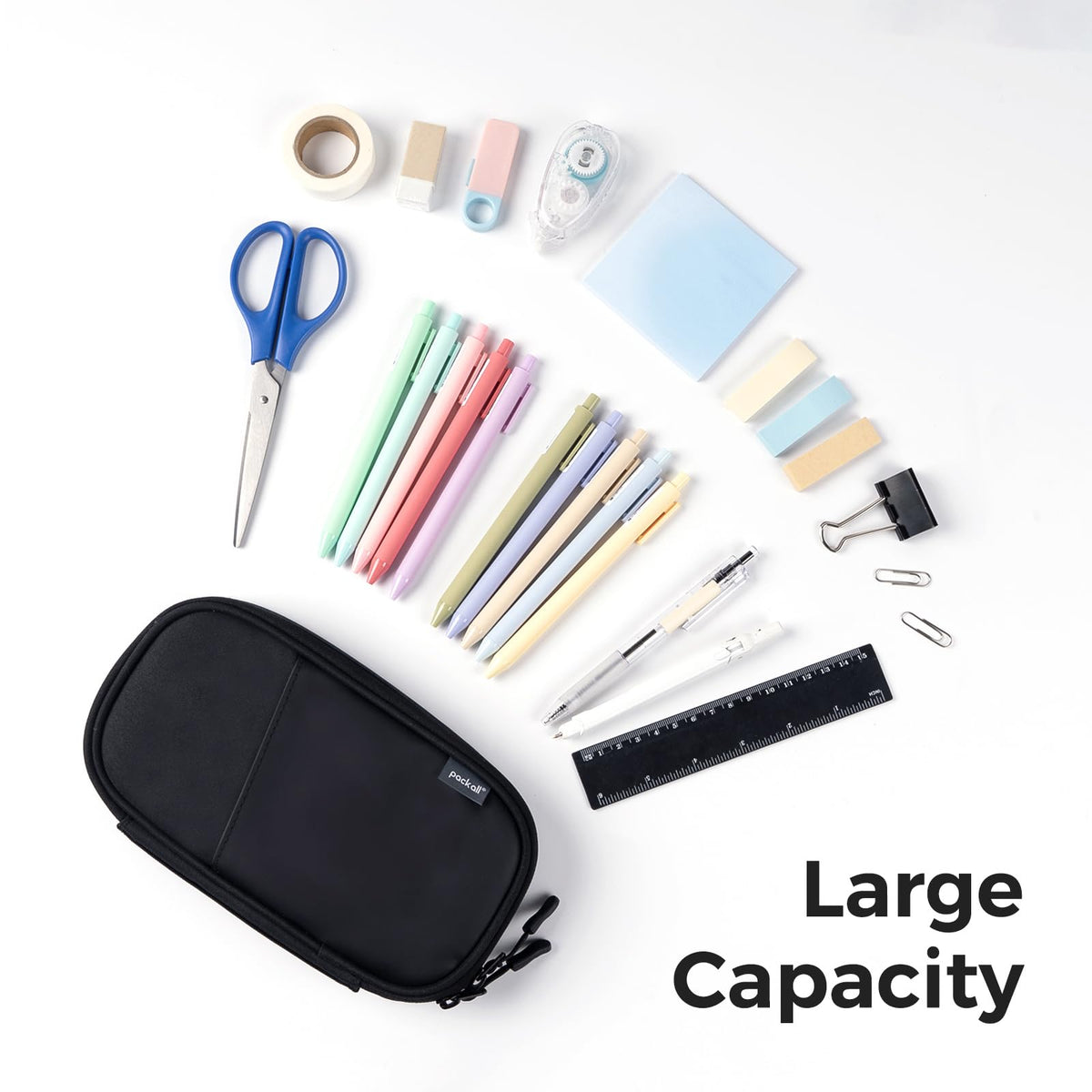 pack all Plus Pencil Case, Portable Pencil Pouch with Zipper