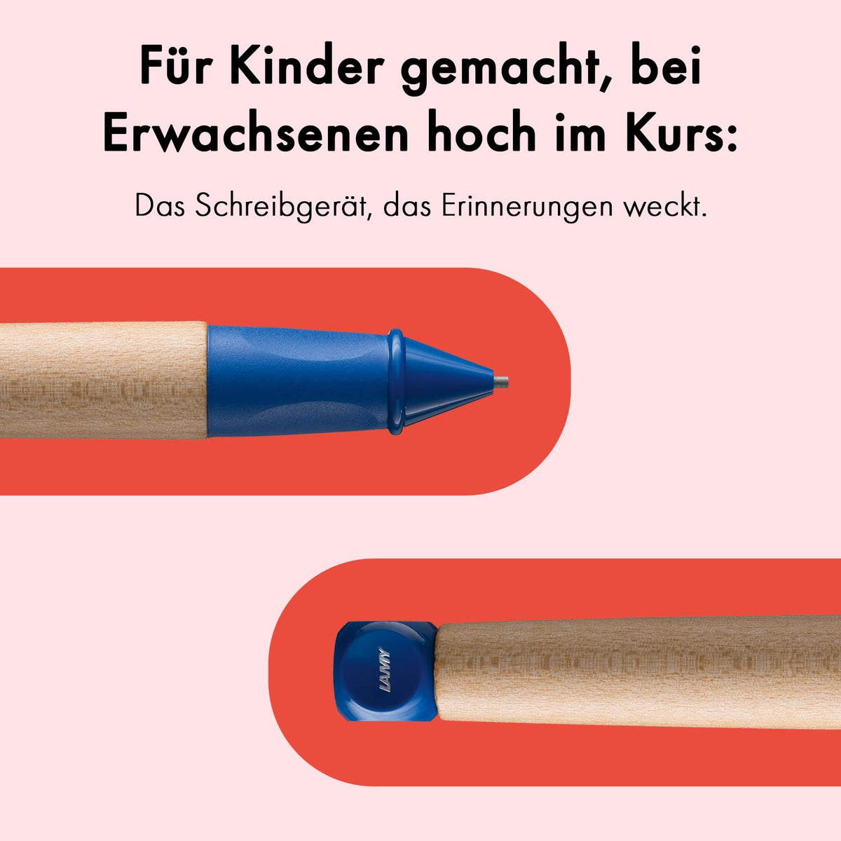 LAMY abc blue - child-friendly Mechanical Pencil for writing beginners with ergonomic grip & robust