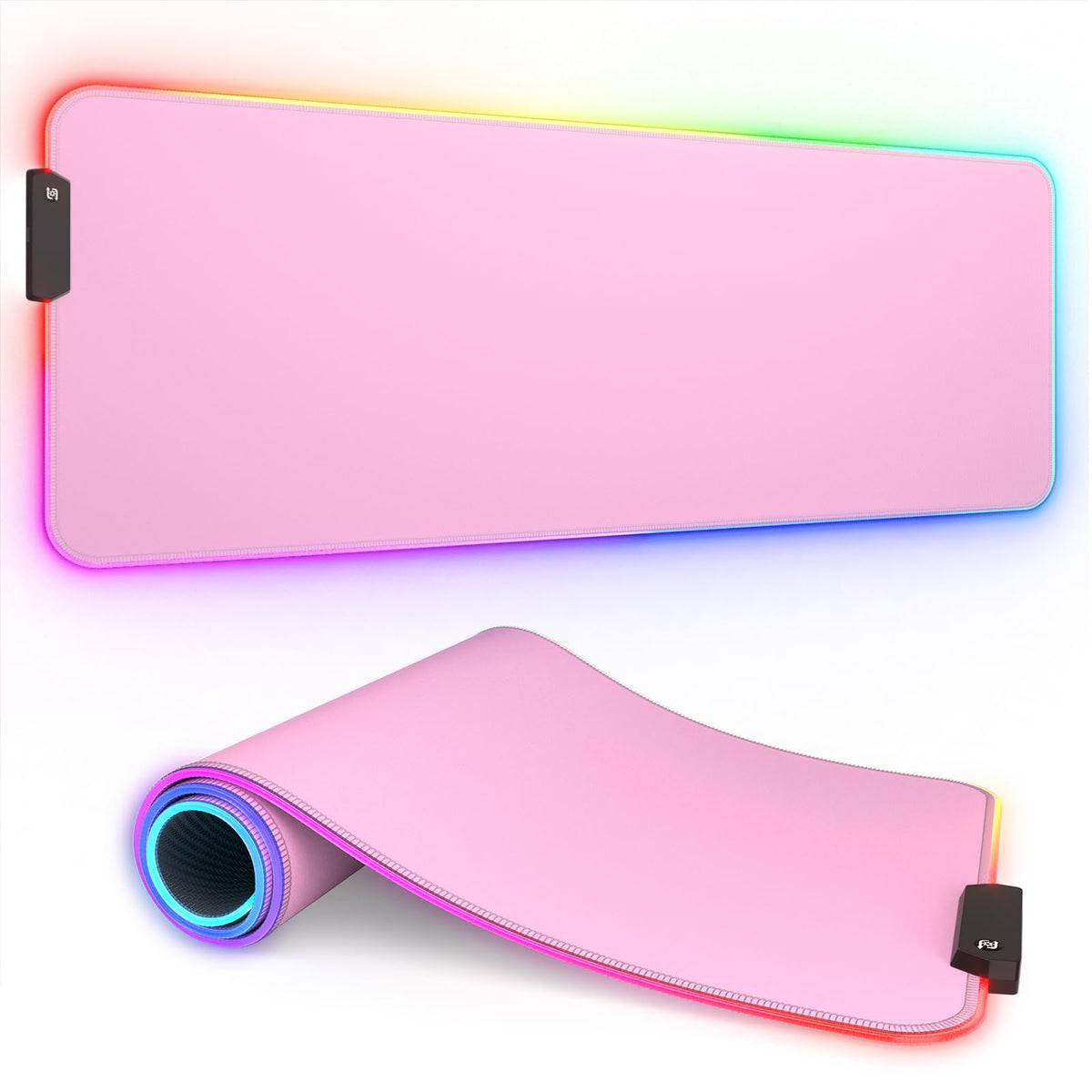 ITNRSIIET RGB Gaming Mouse Pad, Full Desk XL Extended Large Gaming Mousepad, 12 Lighting Modes 30%
