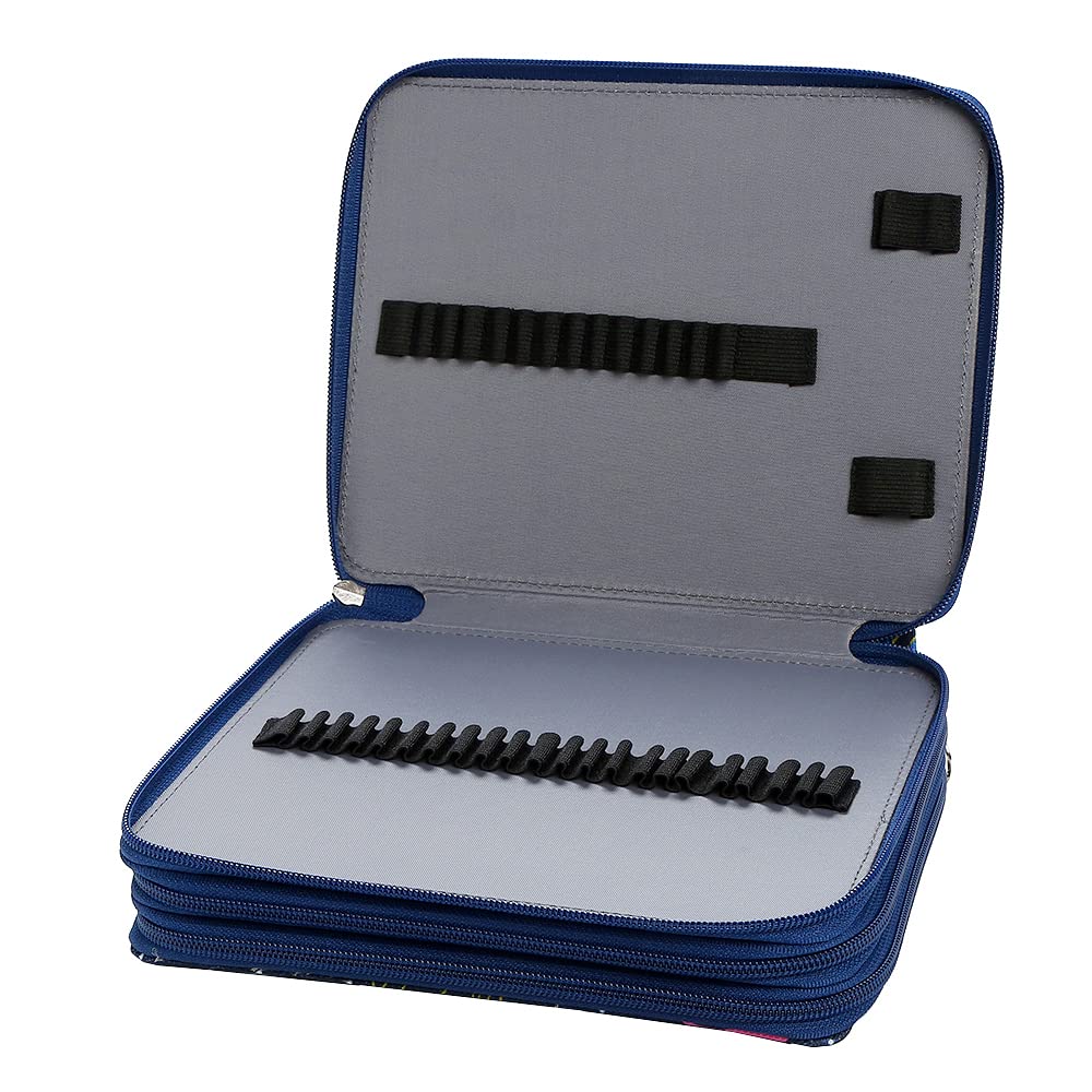 Lbxgap 120 Slots Colored Pencil Case Organizer, 3 Layer Bag