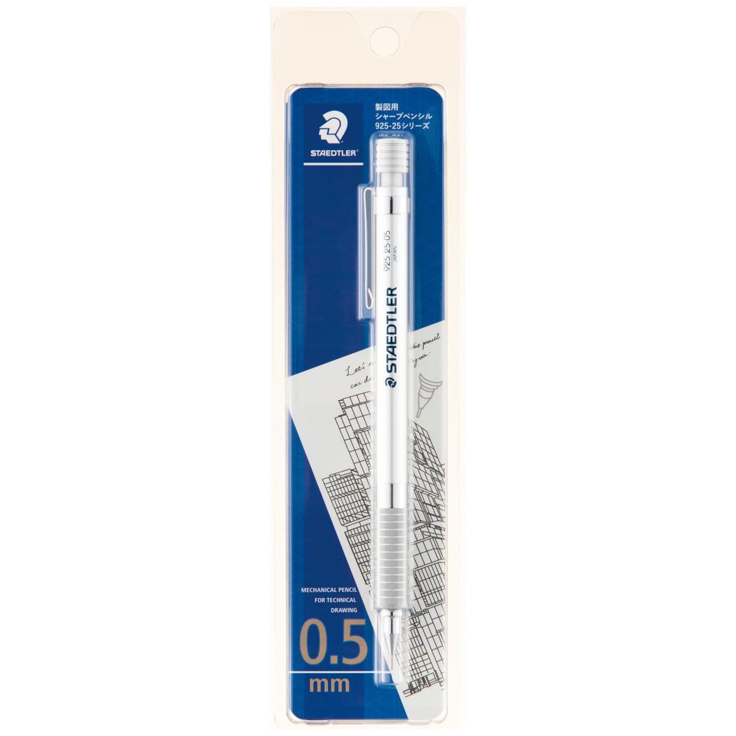 92525 05BK Staedtler Drafting Mechanical Pencil, 0.5mm
