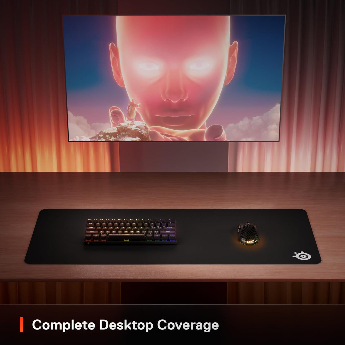 SteelSeries QcK Gaming Mouse Pad - XXL Cloth - Peak Tracking and Stability - Esports Mousepad