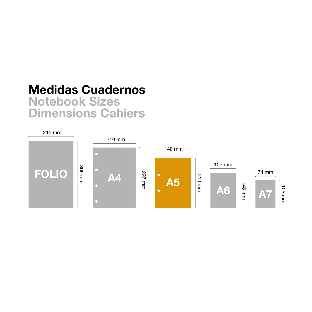 Miquelrius - A5 Notebook Emotions, 80 Sheets 90 g/m², Horizontal Ruled 7 mm, 1 Colour Strip