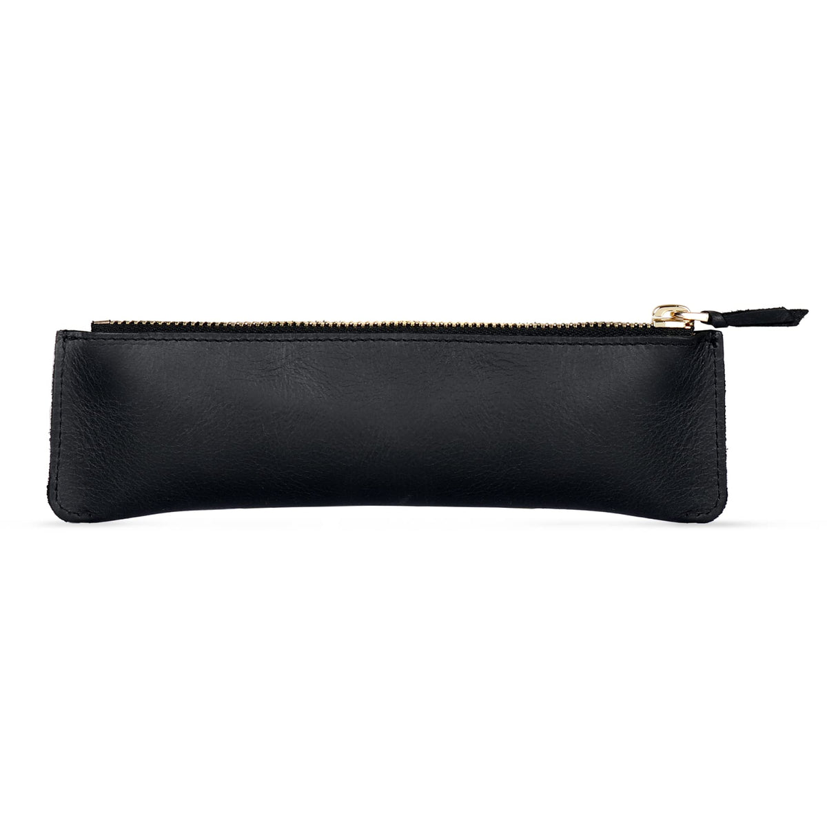 Londo Genuine Leather Pen Case with Zipper Closure, Pencil Pouch Stationery Bag