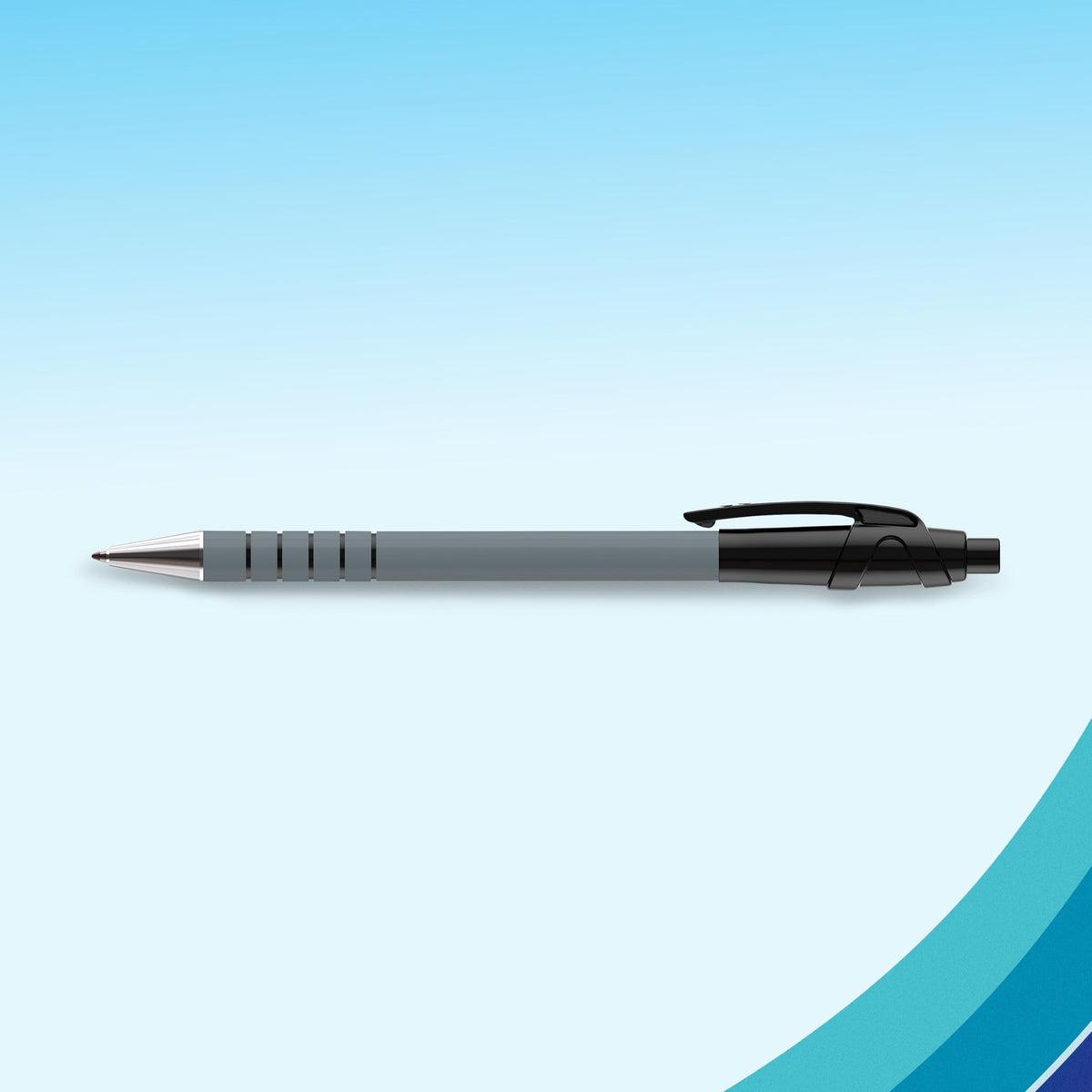 Paper Mate FlexGrip Gel Pens | Medium Point (0.7 mm) | Black Ink | 4 Count