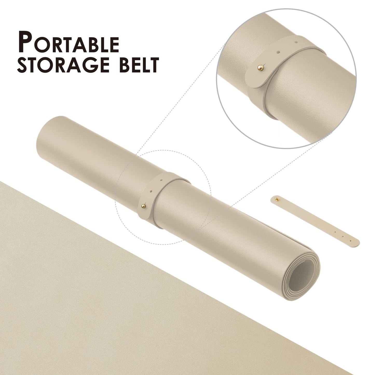 Large Desk Mat - 47.2"x 17" Non-Slip PU Desk Pad for Office and Home - Ideal for Large Mouse Pad