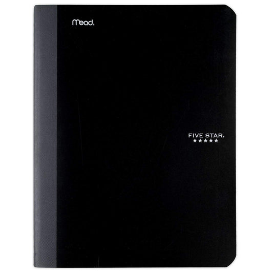Five Star Composition Notebook, College Ruled Comp Book, Writing Journal, Lined Paper, Home School