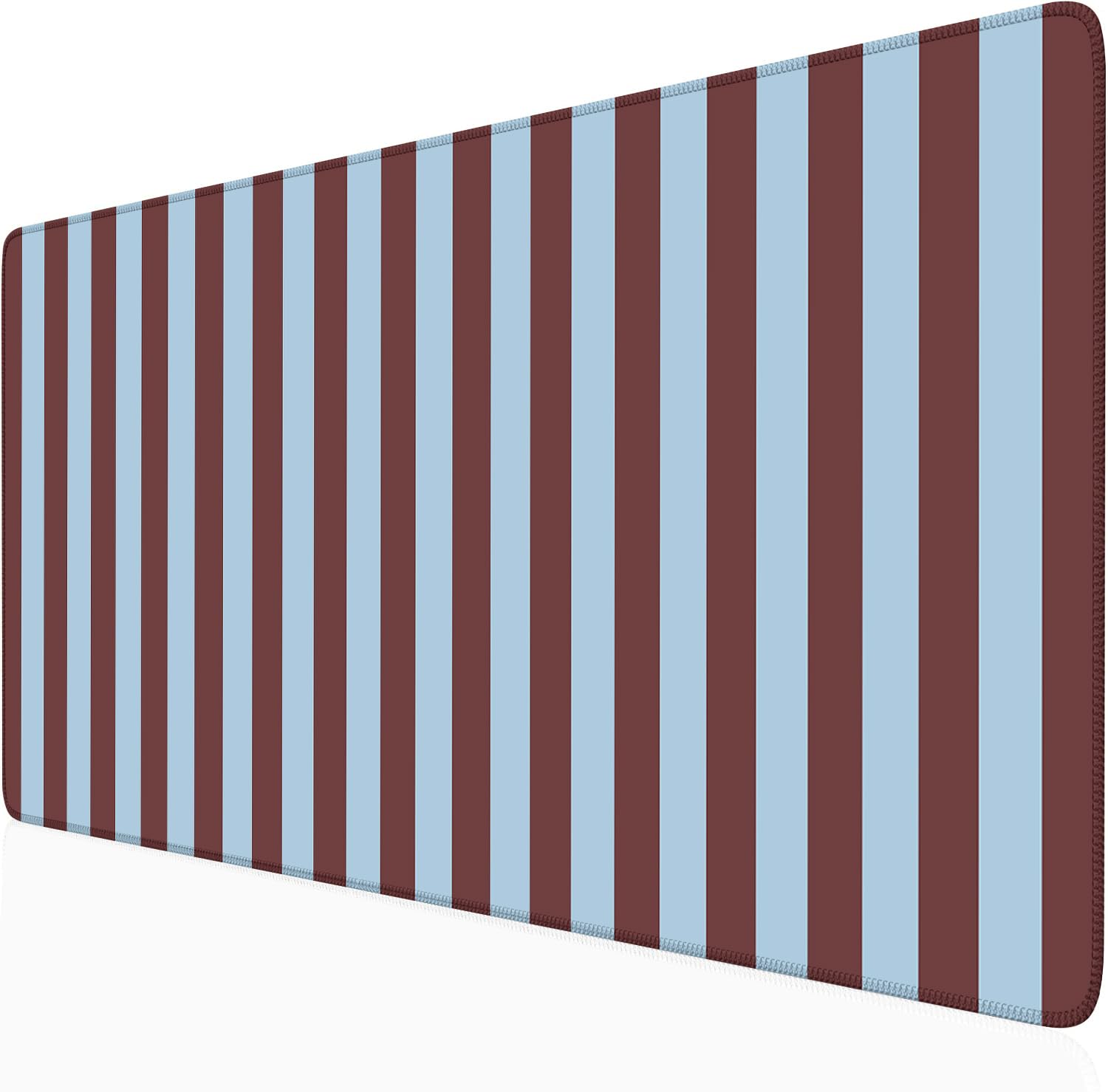 Maroon Striped Desk Mat Cute Pastel XXL Large Gaming Mouse Pad Desk Pad Kawaii Cozy Aesthetic