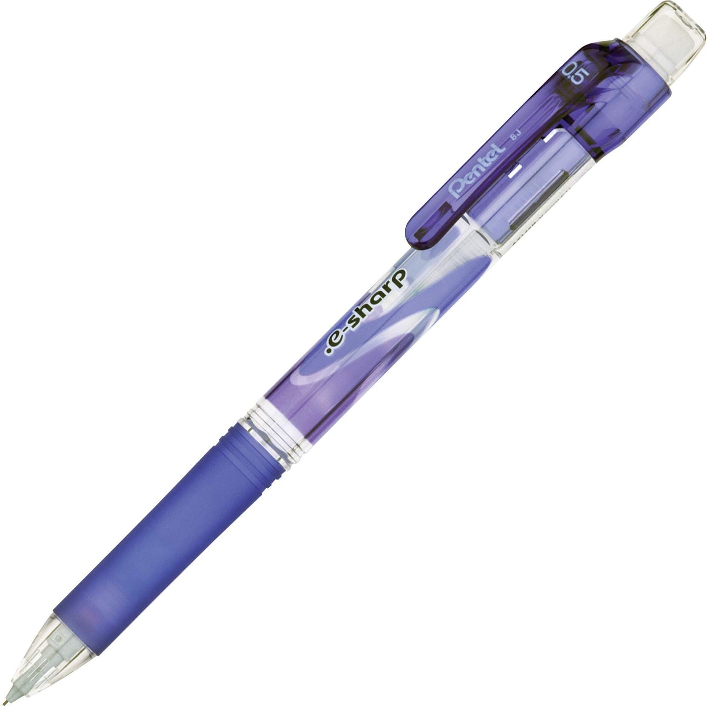 Pentel e-sharp Automatic Pencil, 0.5mm, Violet Accents, Box of 12 (AZ125V)