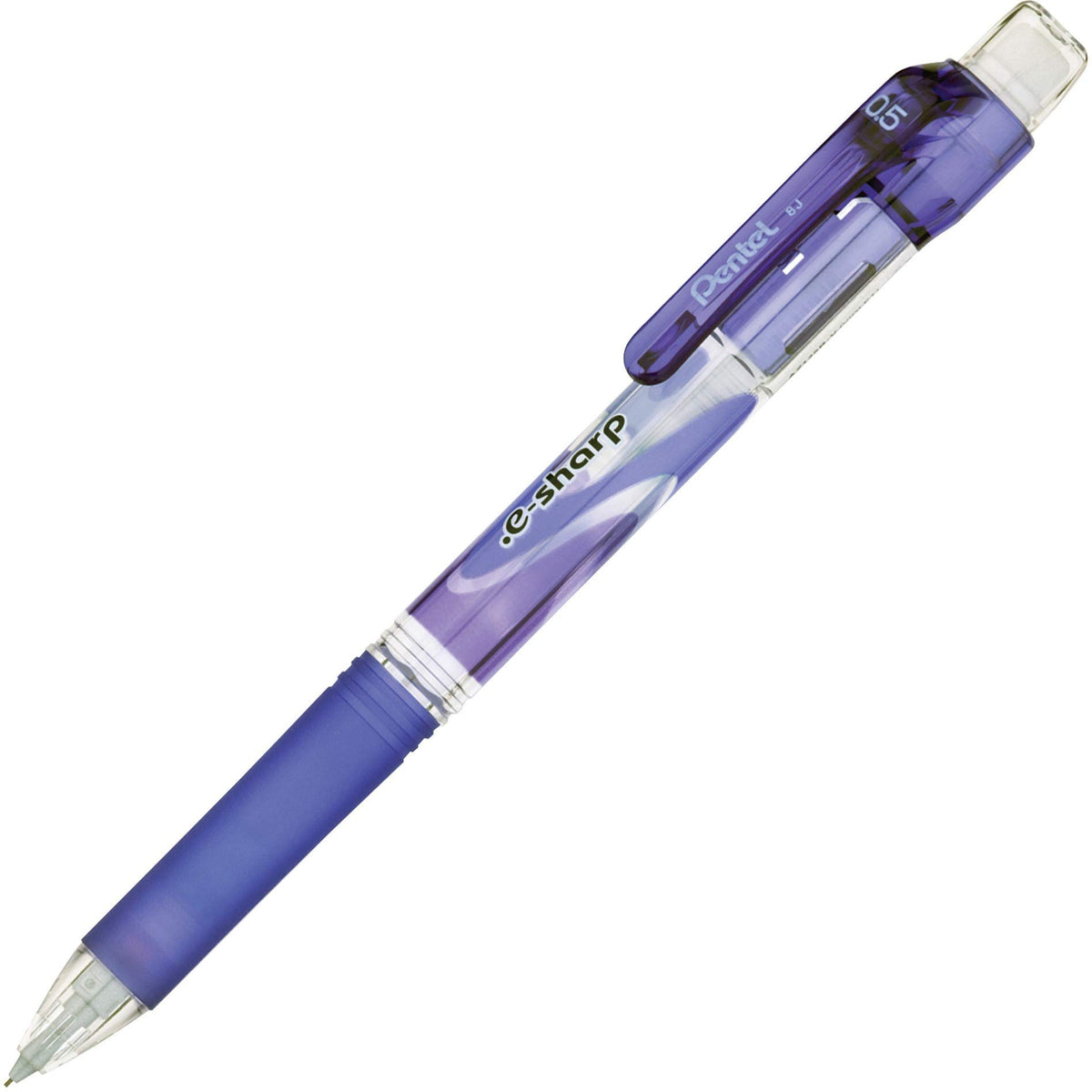 Pentel e-sharp Automatic Pencil, 0.5mm, Violet Accents, Box of 12 (AZ125V)