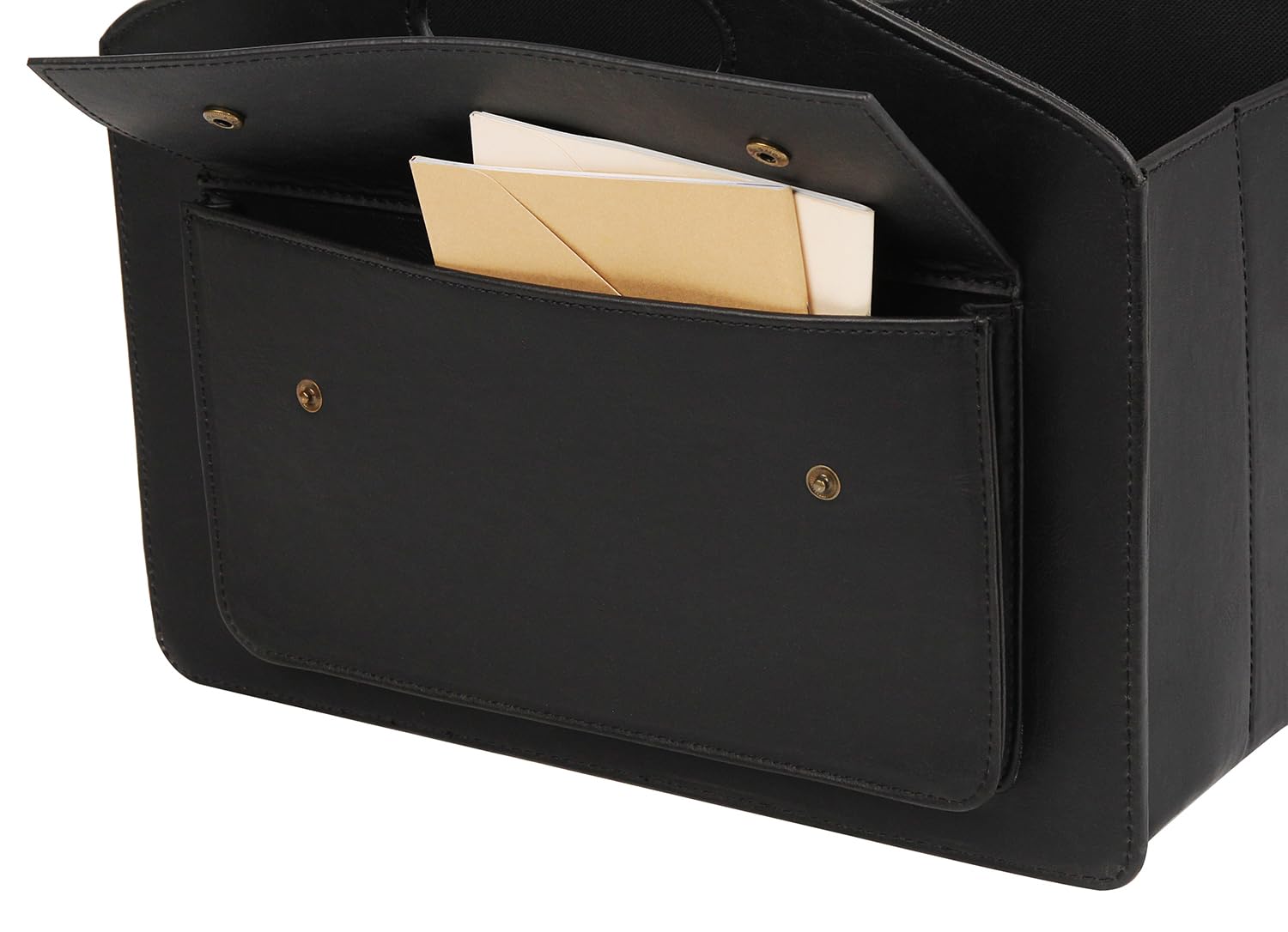 HofferRuffer Magazine Basket Holder, Foldable Magazine Rack, Document File Holder Organizer, File