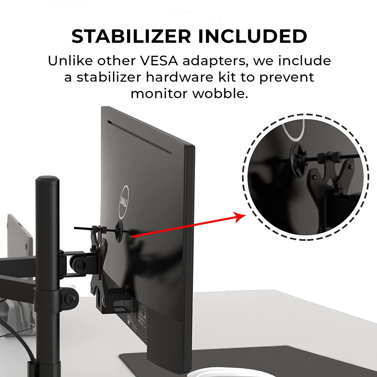 HumanCentric VESA Mount Adapter Compatible with Dell Monitors 75x75|100x100