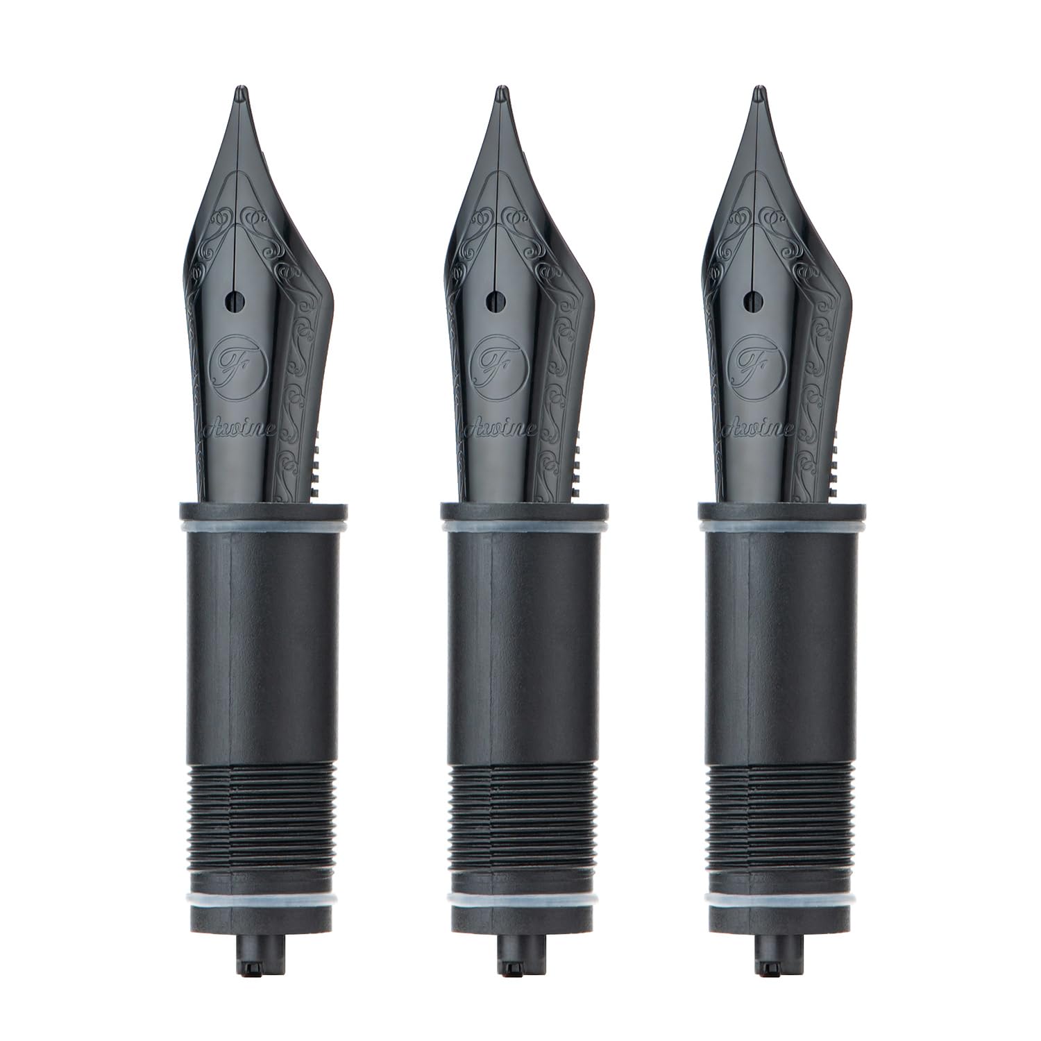 Asvine 3 PCS Fountain Pen Black Nib #6 Fine Nib V169, P20, P30 and V126