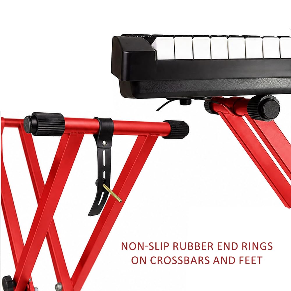 Kadence NK13RD Touring Series 3kg Double-X Keyboard Stand | Heavy-Duty Frame & Secure Locking