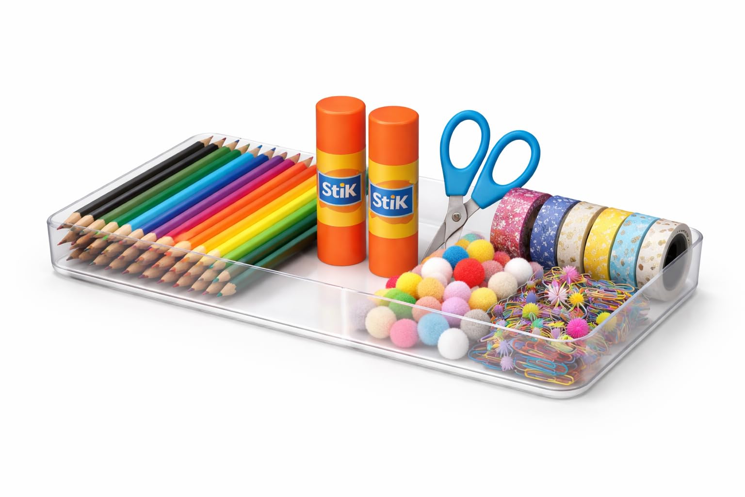 primebox Plastic Clear Acrylic Drawer Organizers. Bathroom, Kitchen, Bedroom, Utensils, Office