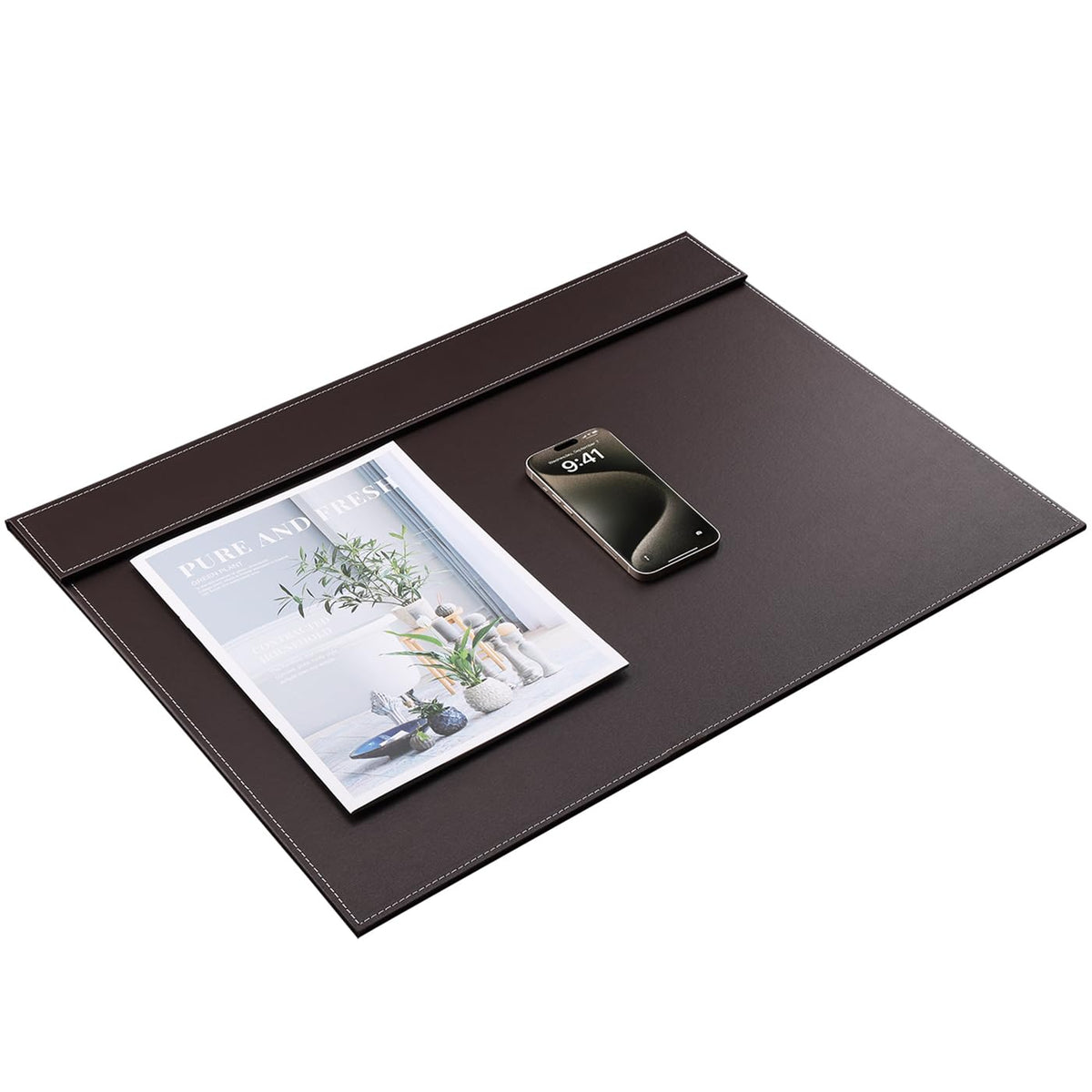 KINGFOM Ultra-Smooth PU Leather Desk Pad & Mat Office Desk Drawing & Writing Board A3/ A4 File