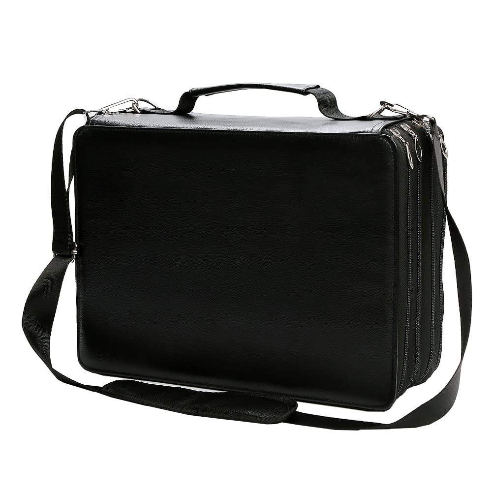Lbxgap Marker Pen Organizer Case 224 Slots w/Handle & Shoulder Strap