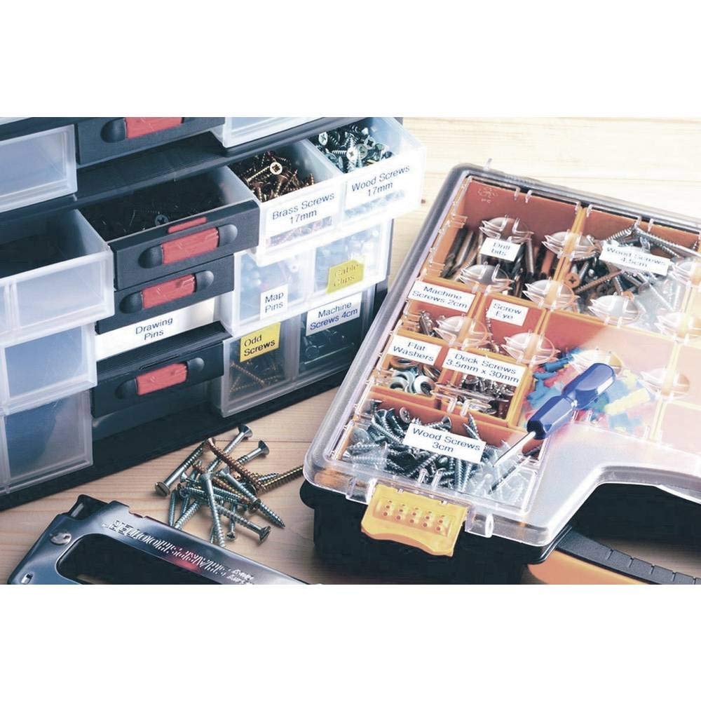 Brother Genuine P-touch TZE-211 Label Tape 1, 1/4" (0.23") Standard Laminated P-touch Tape, Black