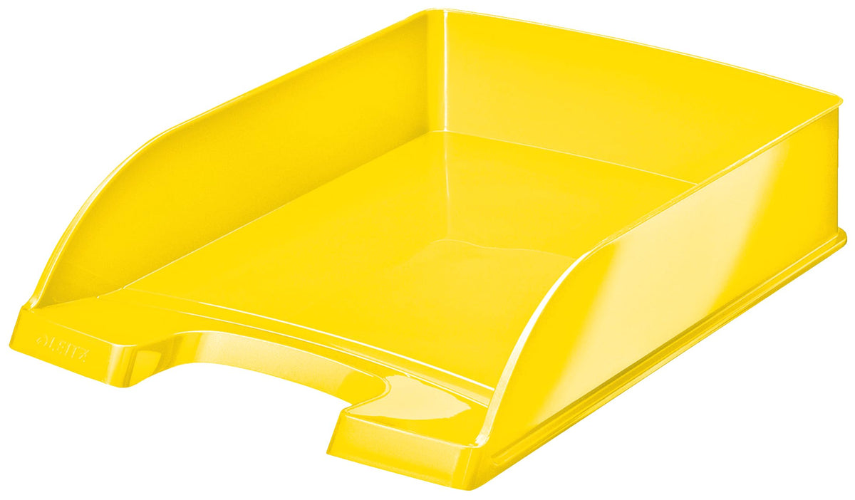 Leitz A4 Letter Tray, Yellow, Wow Range, 52263016