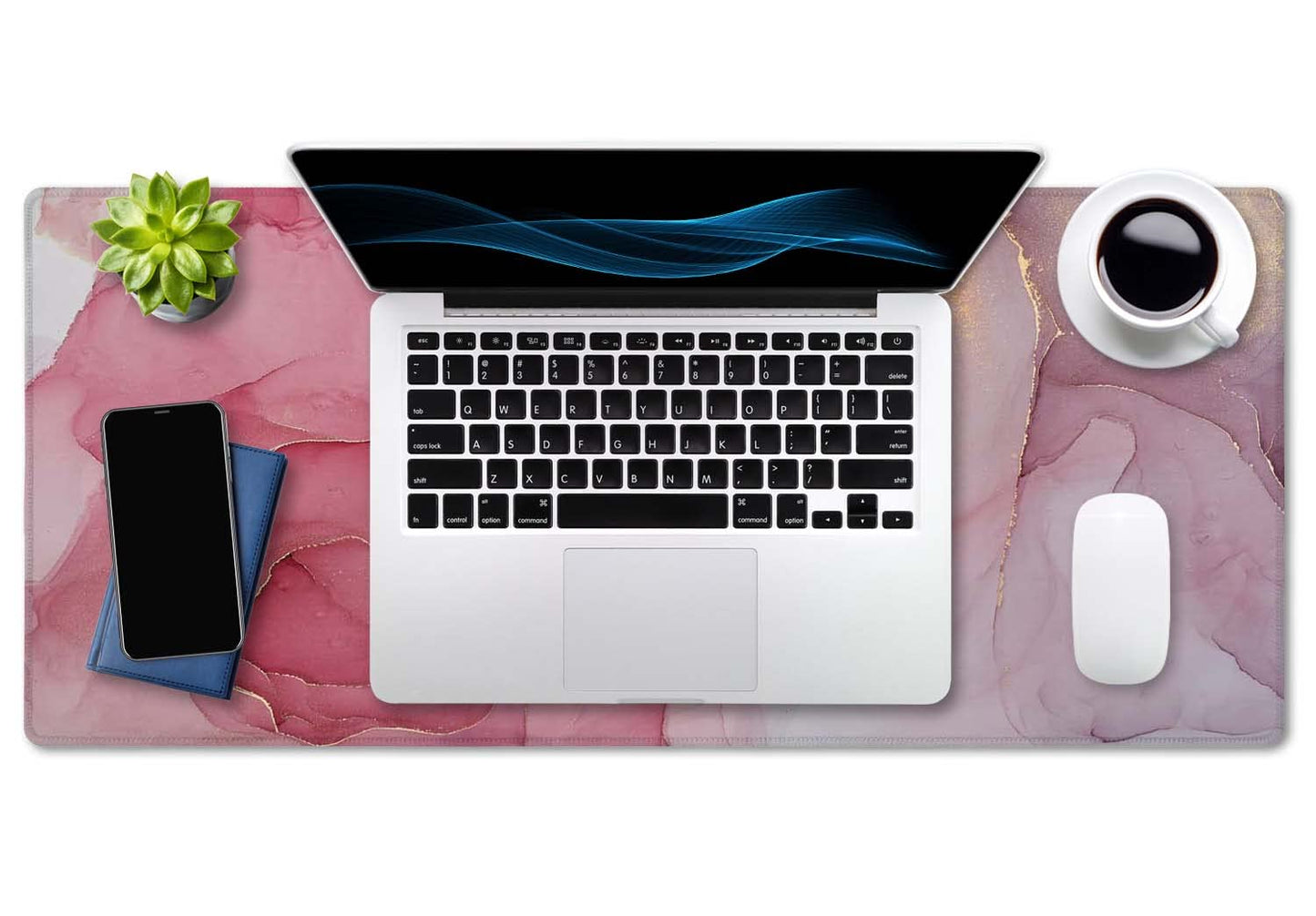 SSOIU Large Mouse Pad, Full Desk XXL Extended Gaming Mouse Pad 35.5" X 15.7", Waterproof Desk Mat