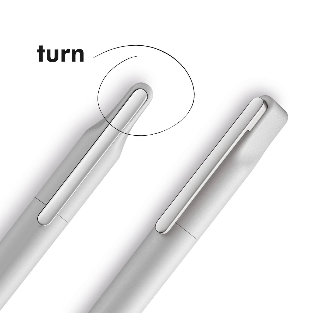 Lamy xevo lightgrey – balanced Ballpoint Pen with twist mechanism & line width M – triangular shape