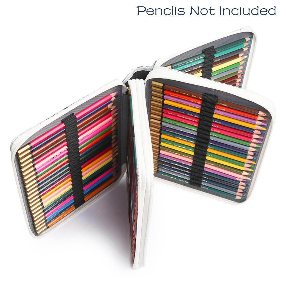 YOUNGCOL 120 Slots Colored Pencil Case Color Pencil Organizer Storage Large Capacity Pencil Case