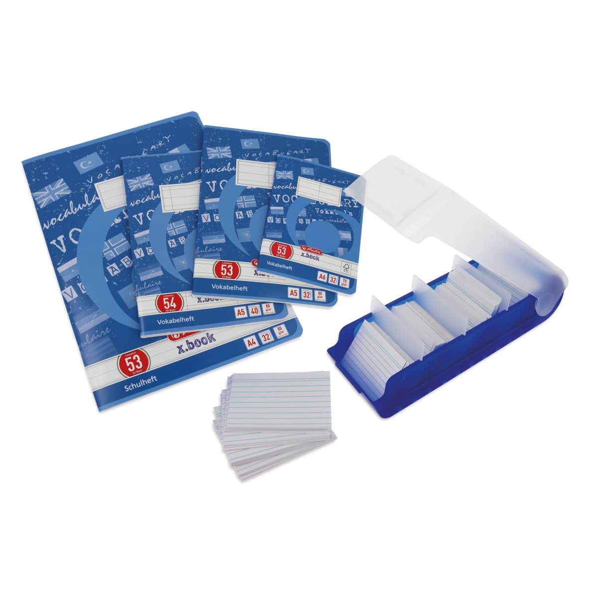 Herlitz 1150507 Index Cards, Pack of 100 A7 Bianco