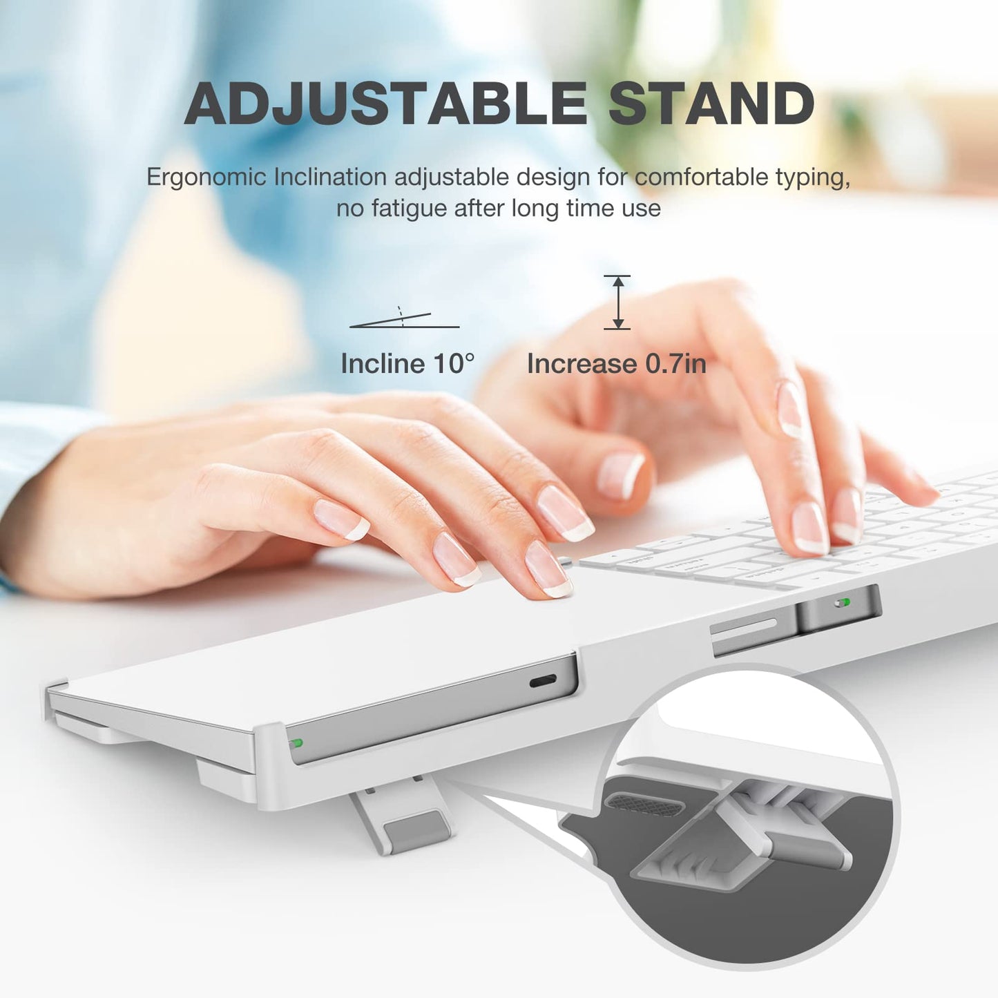 Bestand Stand Compatible with Apple Magic Wireless Keyboard and Apple Magic Trackpad (Apple