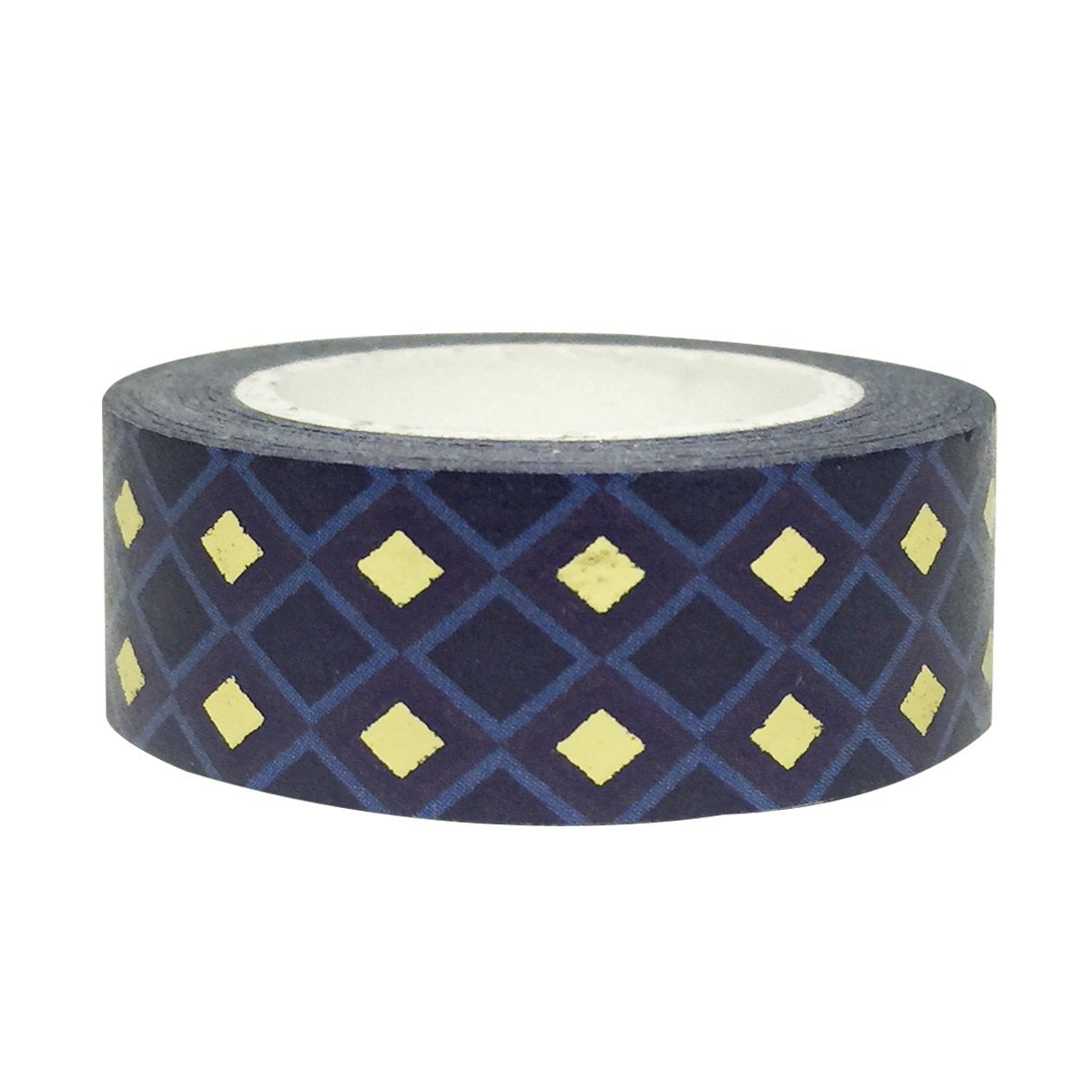 Wrapables Colorful Washi Masking Tape, Midnight Passion Diamonds