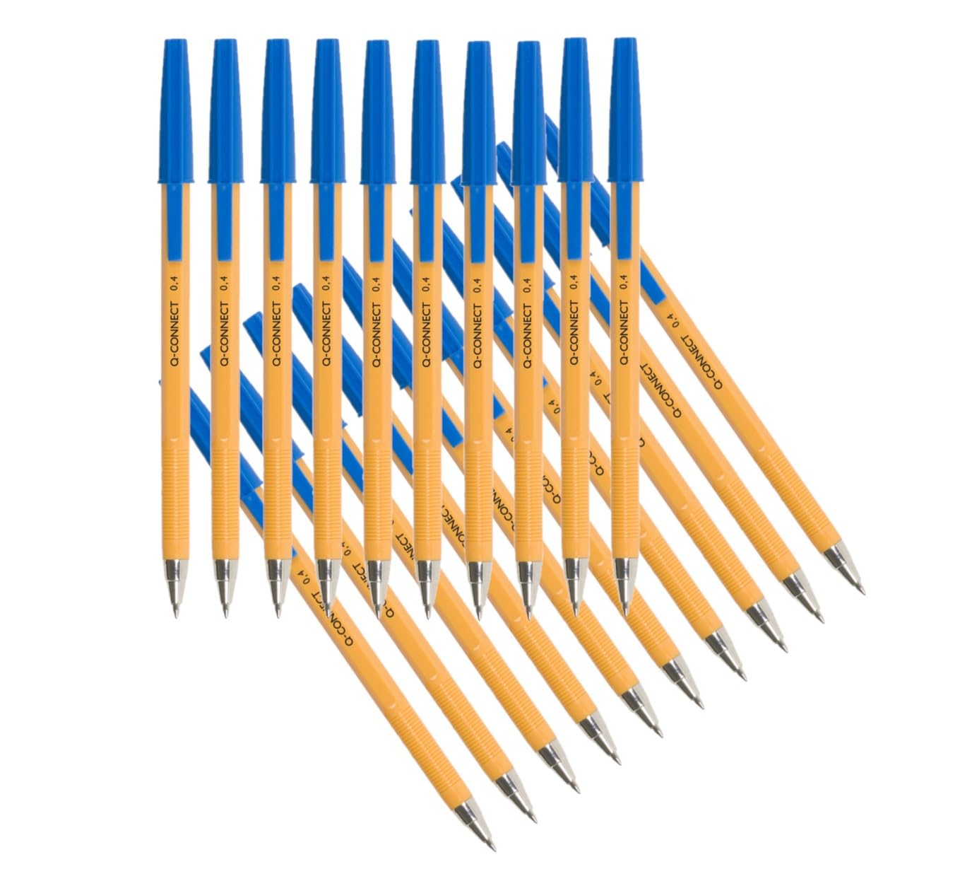 Q-CONNECT Fine Ballpoint Pen - Blue (Pack of 20)