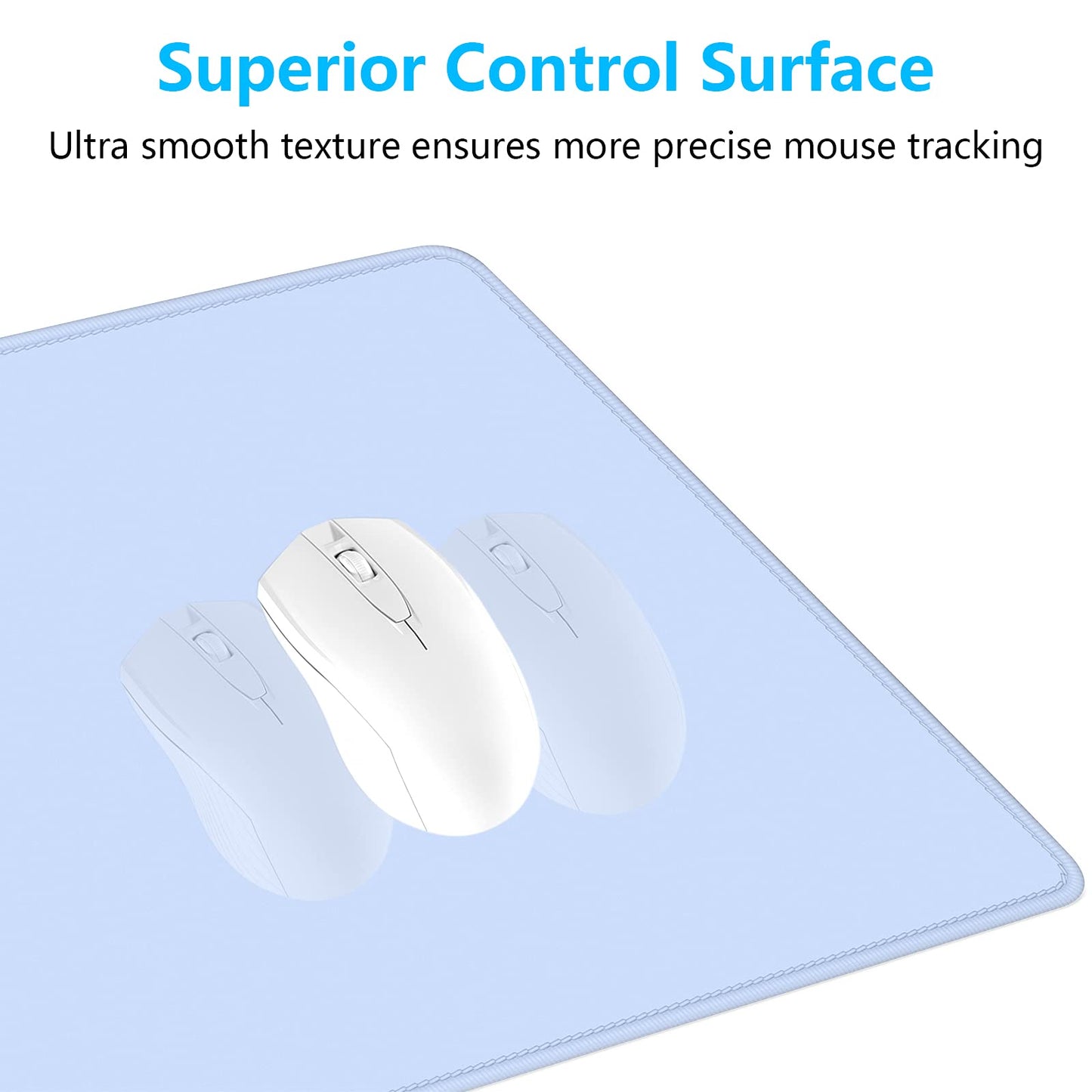 Dapesuom Large Gaming Mouse Pad, Extended Mouse Mat with Stitched Edges, Full Size Keyboard Pad