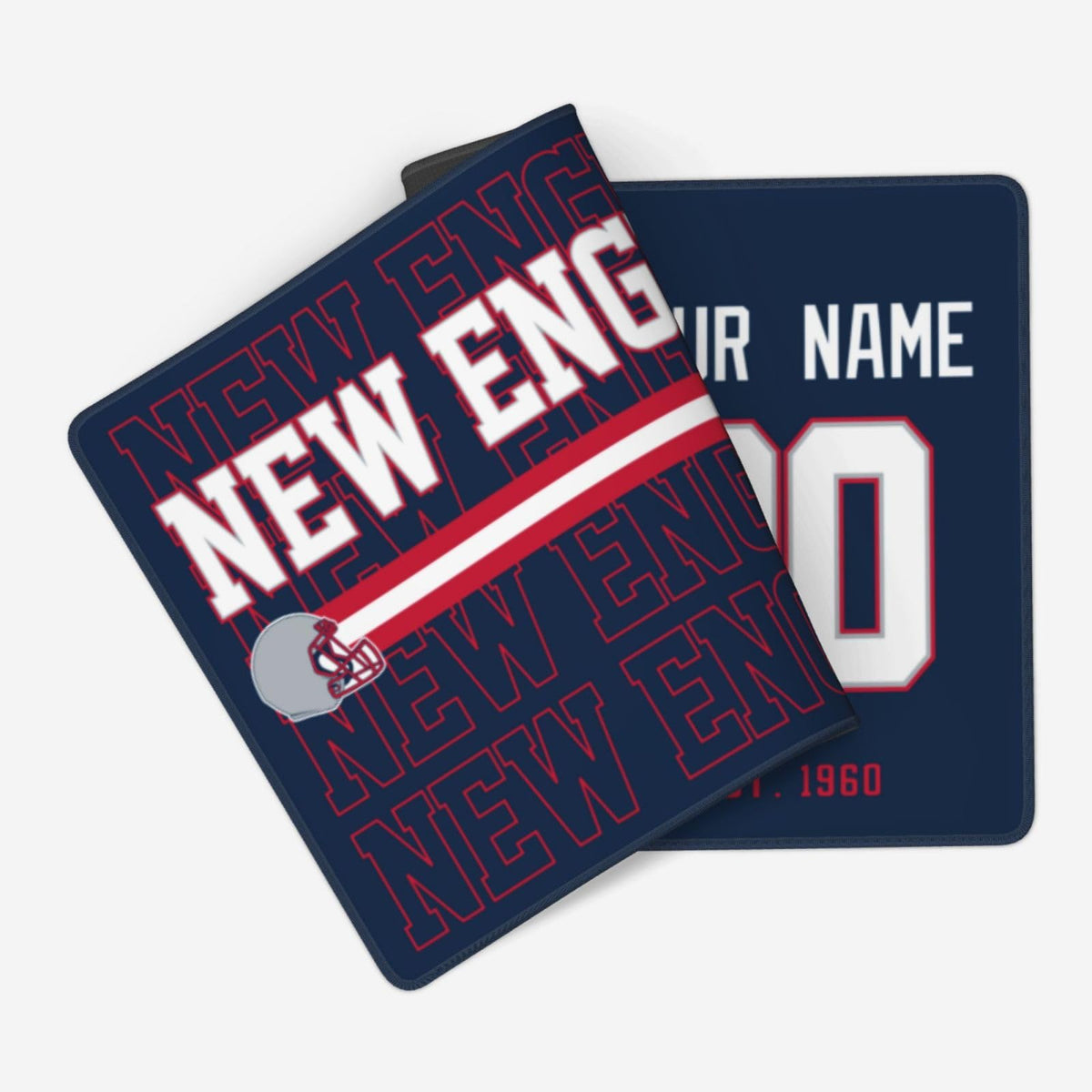 ANTKING New England Mouse Pad Custom Name and Number Desk Pad for Men Women Youth Gifts
