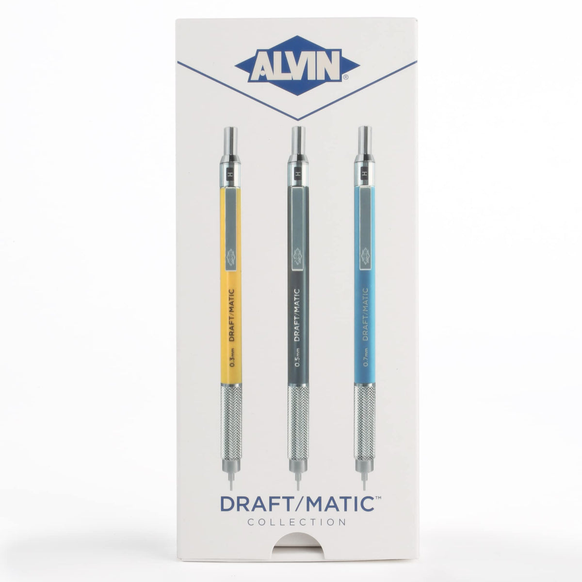 Alvin, Draft-Matic Mechanical Pencil, 3 Pack, Stainless Steel Drawing and Design Tools, Great for