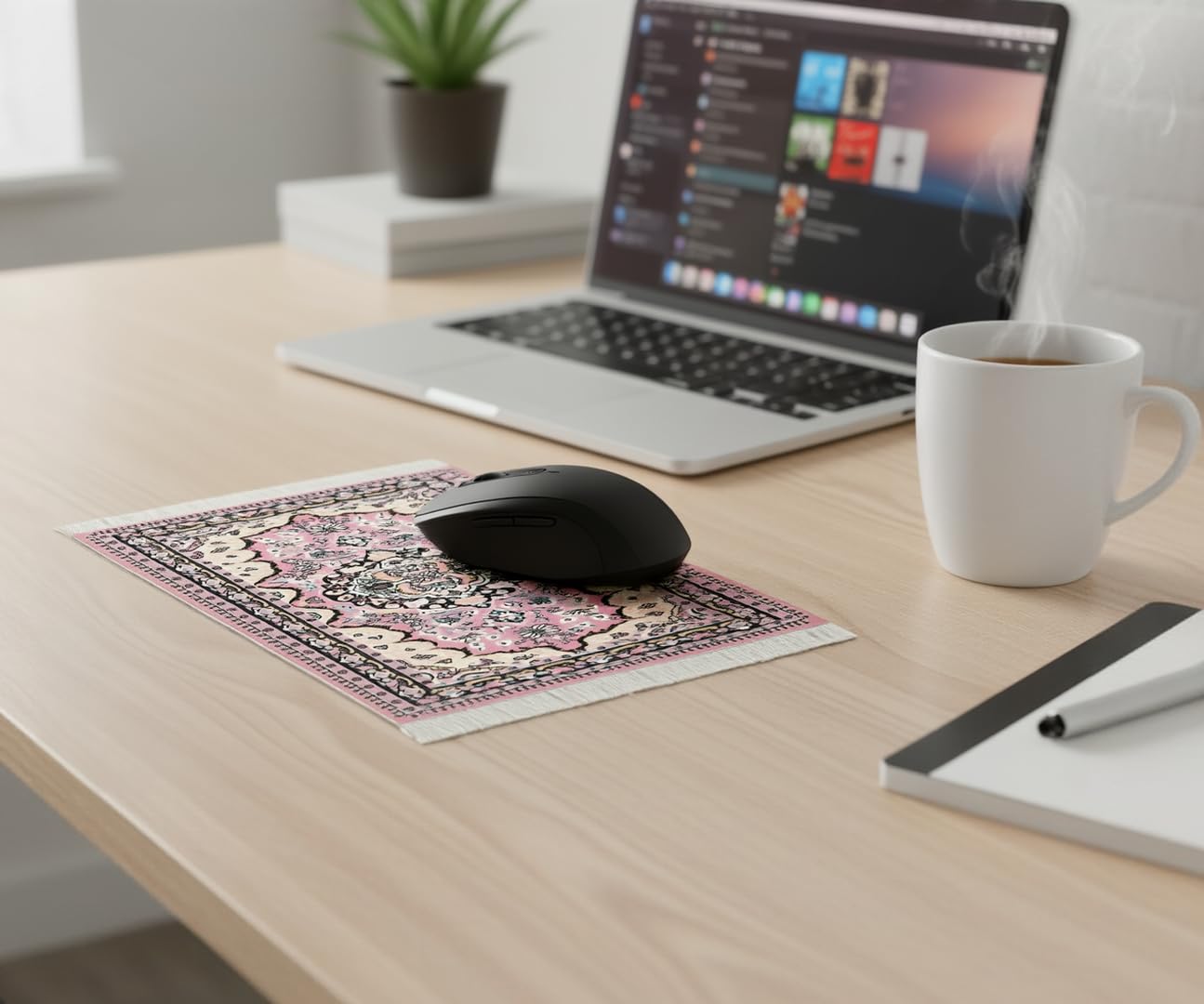 Computer Carpet Mouse Pad | Oriental Style Rug Mouse Mat