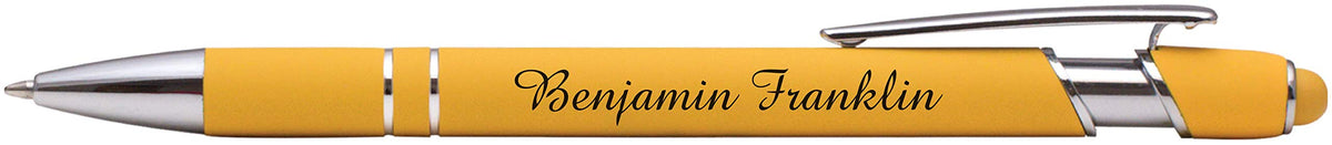 ExpressDesigns™ - Premium Custom Pens with Stylus | Burst of Color | Personalized Soft Touch Metal