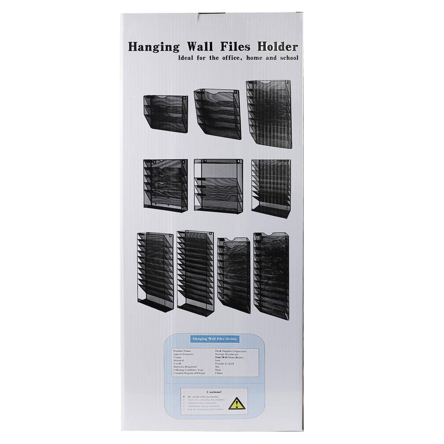 ideallife Wall Mounted File Organiser A8 Mesh in Hanging Wall File Holder Mail Organiser
