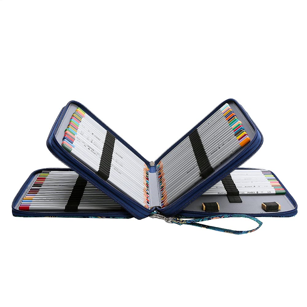 Lbxgap Jungle pencil case 120 Slots Oxford Fabric Pencil Case Slot Holds Pen Pencil Bag Organizer